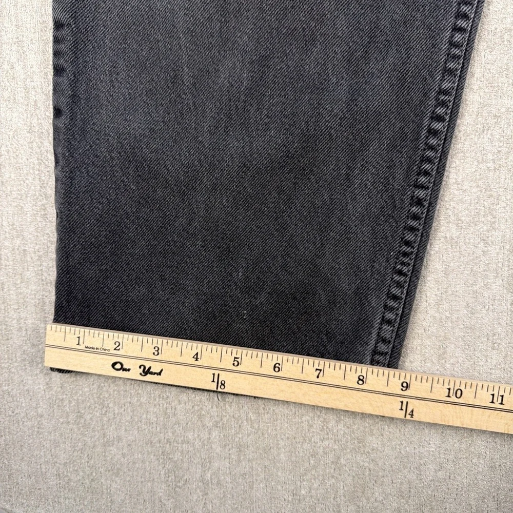 Levis 550 Jeans Mens‎ 38x30 Black Relaxed Fit Denim Distressed Modern Black wing